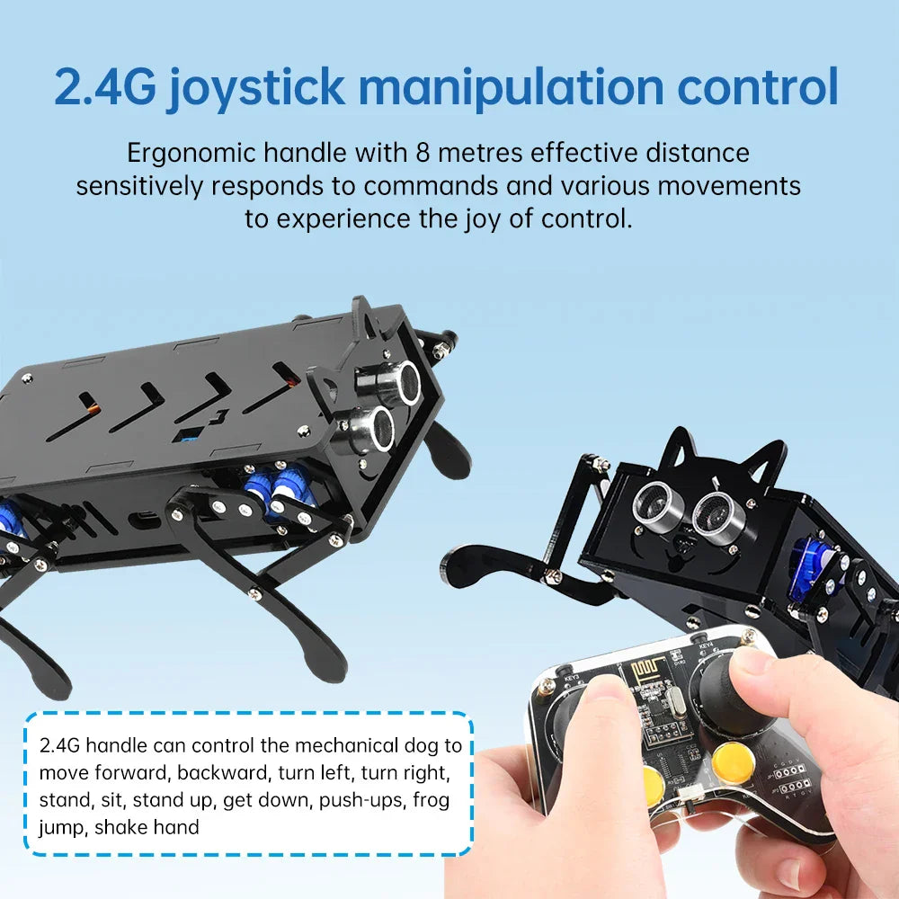 Four-Legged Robot Dog Bionic Intelligent Programming Development Robot Remote Control Robot Dog Electronic Pet Diy Kit