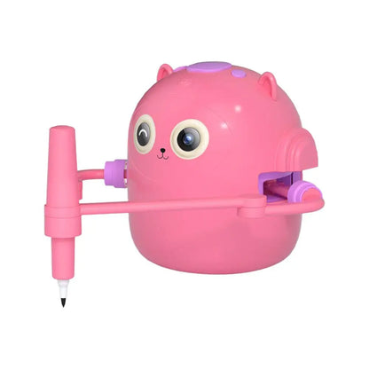 Drawing Robot for Kids Voice Interactive Educational Smart Art Painting Machine Montessori Painting Learning Toys Pink/Blue